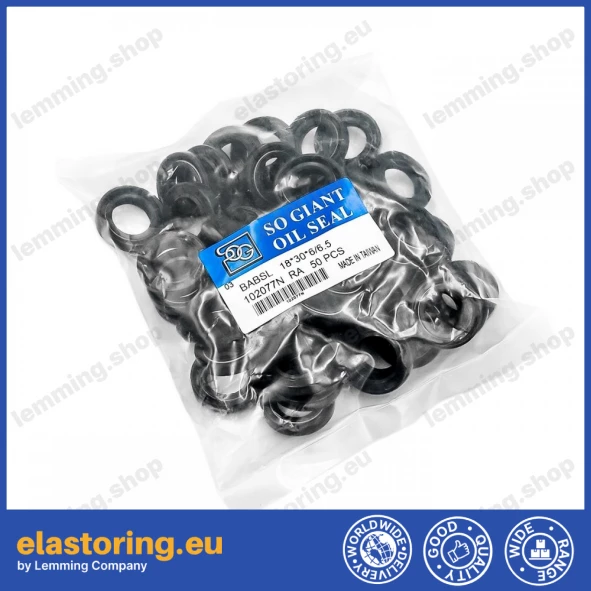 Pressure oil seal 18x30x6/6,5 BABSL NBR Pressure oil seal 18x30x6/6,5 BABSL NBR