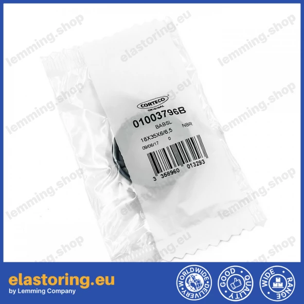 Pressure oil seal 18x35x6/6,5 BABSL NBR Pressure oil seal 18x35x6/6,5 BABSL NBR
