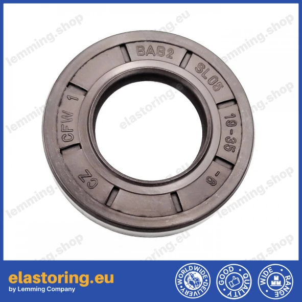 Pressure oil seal 19x35/6x6,5 BABSL FPM Pressure oil seal 19x35/6x6,5 BABSL FPM