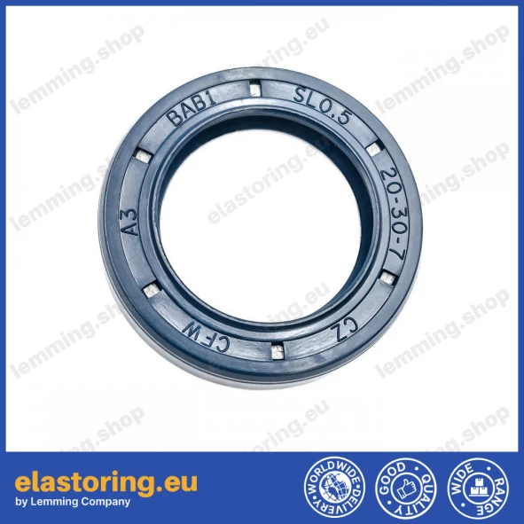 Pressure oil seal 20x30x7/7,5 BABSL NBR Pressure oil seal 20x30x7/7,5 BABSL NBR