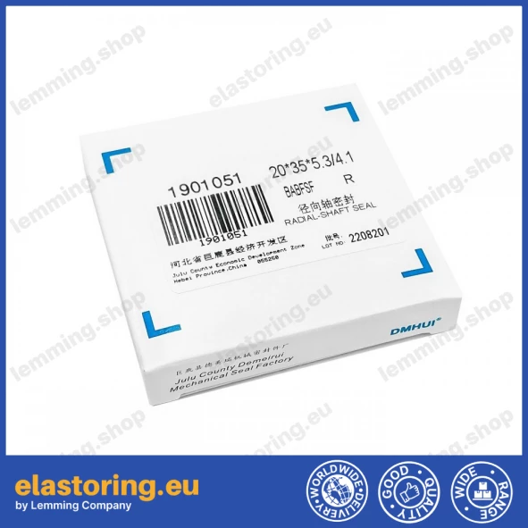 Pressure oil seal 20x35x5,3/4,1 BABFSF NBR Pressure oil seal 20x35x5,3/4,1 BABFSF NBR