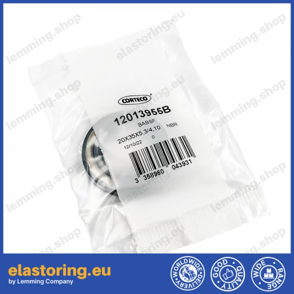Pressure oil seal 20x35x5,3/4,1 BABSF NBR Pressure oil seal 20x35x5,3/4,1 BABSF NBR