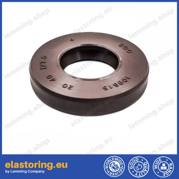 Pressure oil seal 20x40x7/7,5 BABSL FPM Pressure oil seal 20x40x7/7,5 BABSL FPM