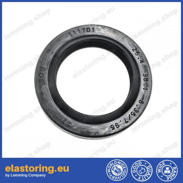 Pressure oil seal 25,4x38,1x6,35/7,95 BABSL NBR