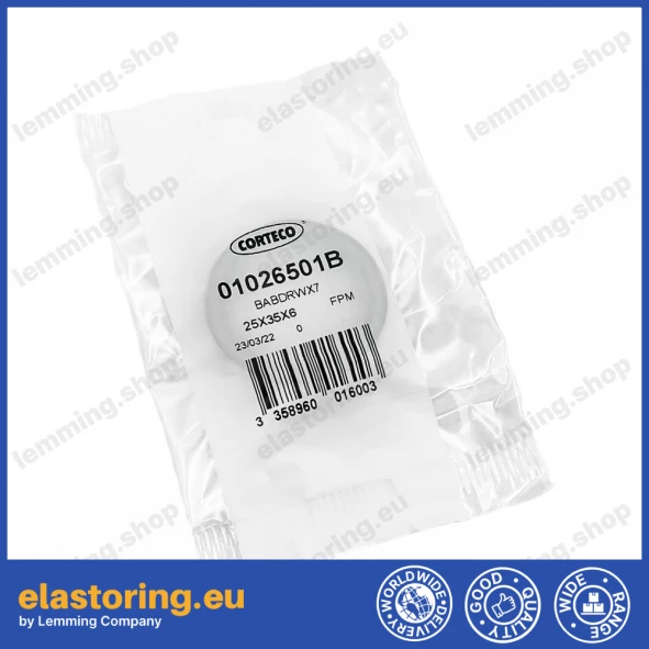 Pressure oil seal 25x35x6/5,5 BABDRWX7 FPM Pressure oil seal 25x35x6/5,5 BABDRWX7 FPM