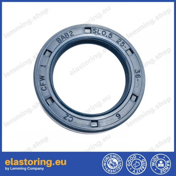 Pressure oil seal 25x36x6/6,5 BABSL NBR Pressure oil seal 25x36x6/6,5 BABSL NBR