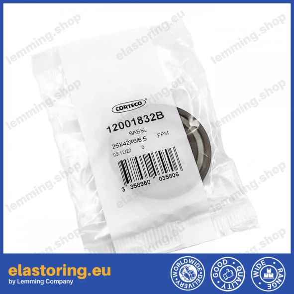 Pressure oil seal 25x42x6/6,5 BABSLVI FPM Pressure oil seal 25x42x6/6,5 BABSLVI FPM