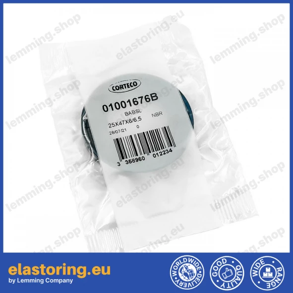 Pressure oil seal 25x47x6/6,5 BABSL NBR Pressure oil seal 25x47x6/6,5 BABSL NBR