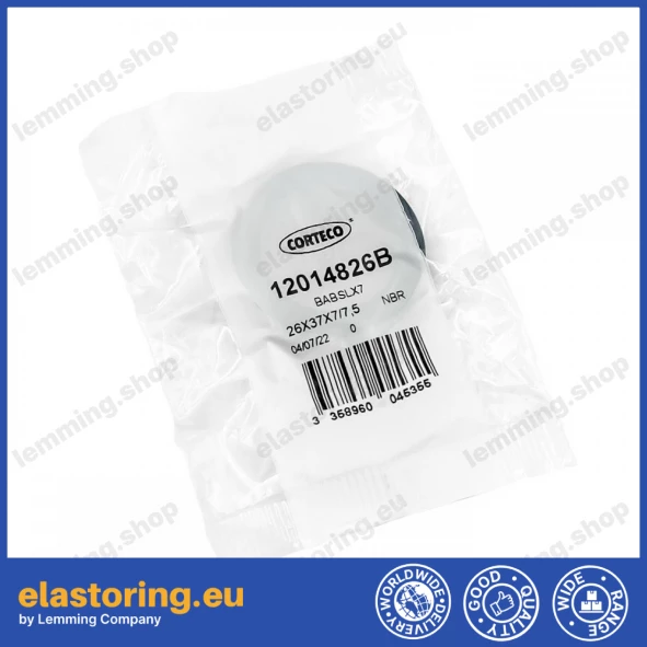 Pressure oil seal 26x37x7/7,5 BABSLX7 NBR Pressure oil seal 26x37x7/7,5 BABSLX7 NBR