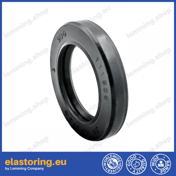 Pressure oil seal 26x40x6/6,5 BABSL NBR