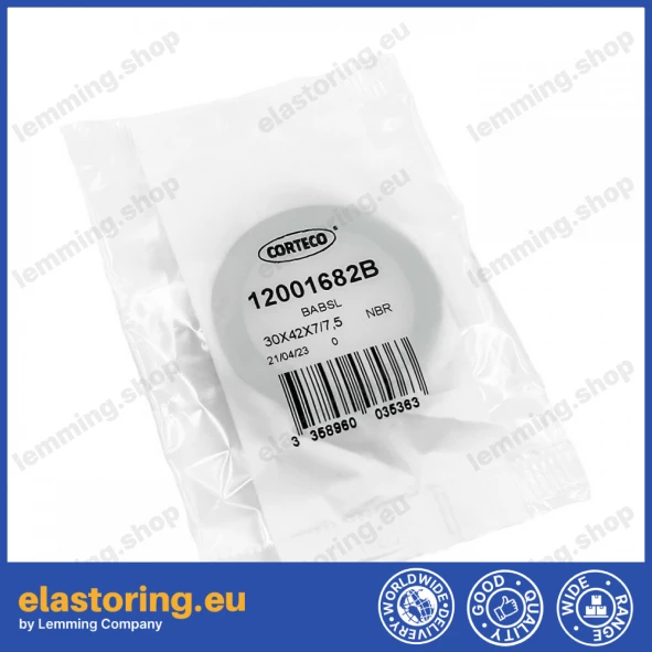 Pressure oil seal 30x42x7/7,5 BABSL NBR