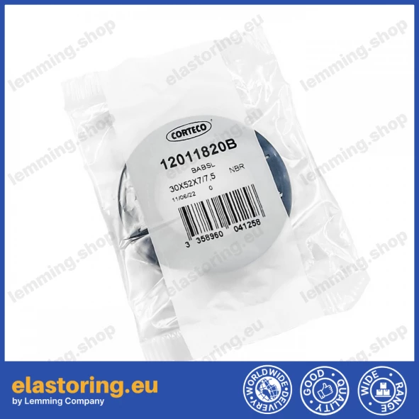 Pressure oil seal 30x52x7/7,5 BABSL NBR