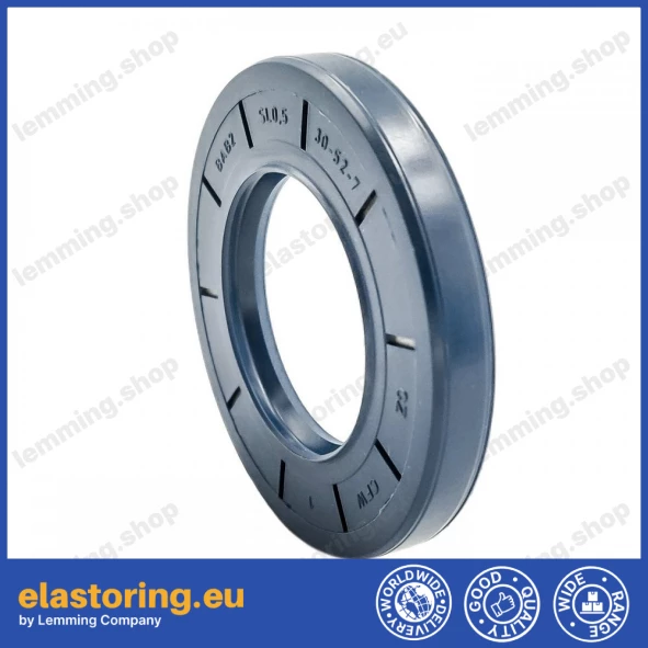 Pressure oil seal 30x52x7/7,5 BABSL NBR