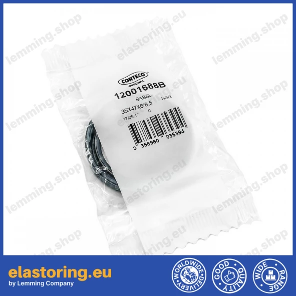 Pressure oil seal 35x47x6/6,5 BABSL NBR