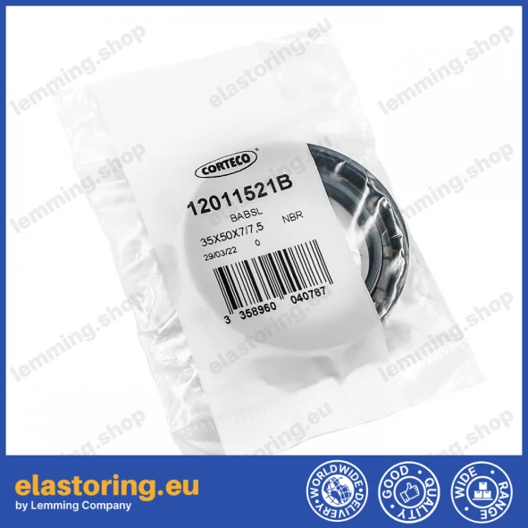 Pressure oil seal 35x50x7/7,5 BABSL NBR Pressure oil seal 35x50x7/7,5 BABSL NBR