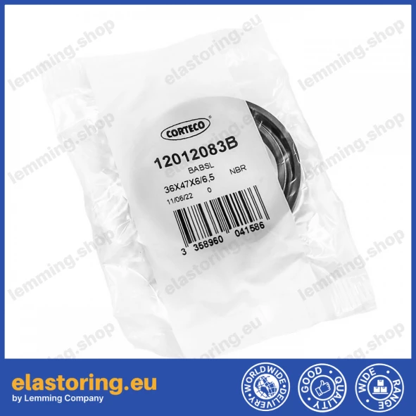Pressure oil seal 36x47x6/6,5 BABSL NBR Pressure oil seal 36x47x6/6,5 BABSL NBR