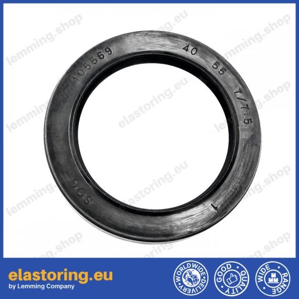 Pressure oil seal 40x55x7/7,5 BABSL NBR Pressure oil seal 40x55x7/7,5 BABSL NBR