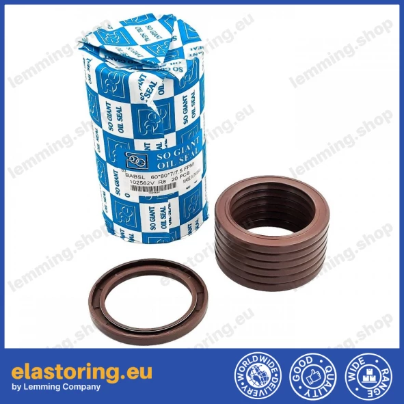 Pressure oil seal 60x80x7/7,5 BABSL FPM Pressure oil seal 60x80x7/7,5 BABSL FPM