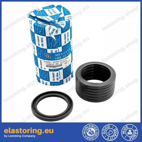 Pressure oil seal 60x80x7/7,5 BABSL NBR Pressure oil seal 60x80x7/7,5 BABSL NBR