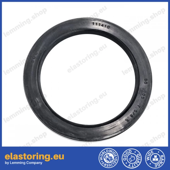 Pressure oil seal 80x105x7,5/8,5 BABSL NBR