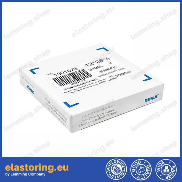 Pressure oil seal 12x28x4 BABSL FPM