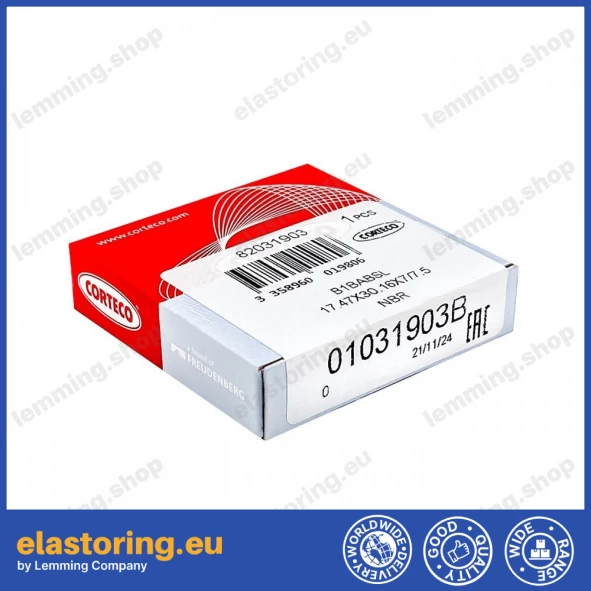 Pressure oil seal 17,47x30,16x7/7,5 B1BABSL NBR