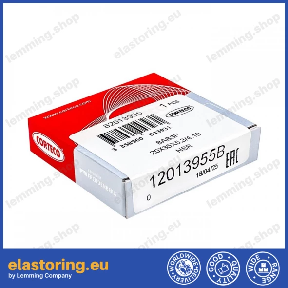 Pressure oil seal 20x35x5,3/4,1 BABSF NBR