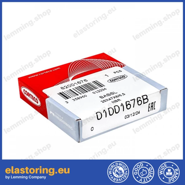 Pressure oil seal 25x47x6/6,5 BABSL NBR