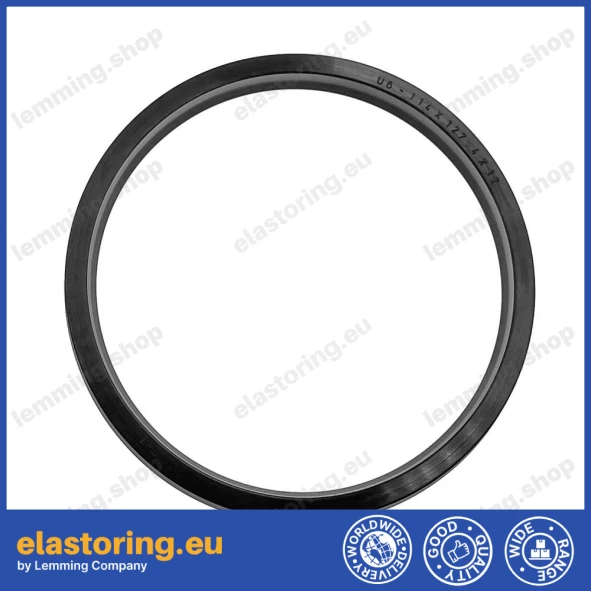 Rod seal U6 114x127,4x12 NBR