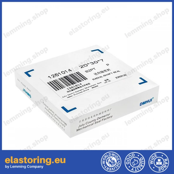 Rotary seal for air screw compressor B2PT 20x30x7 PTFE