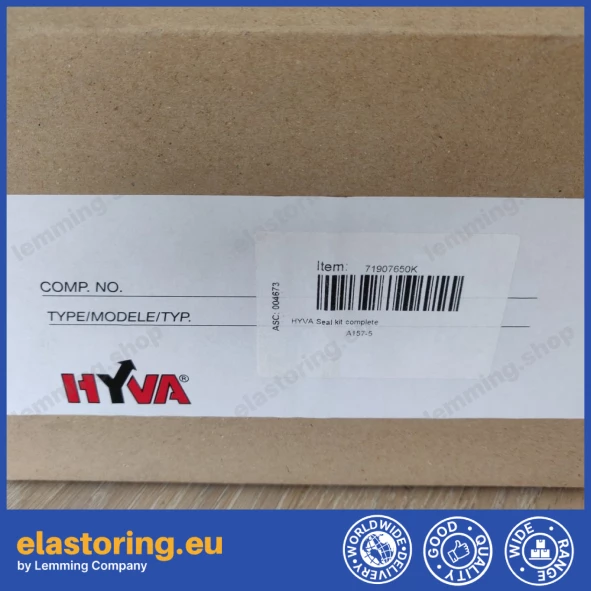 Seal kit HYVA FE/FC 157-5 Seal kit HYVA FE/FC 157-5