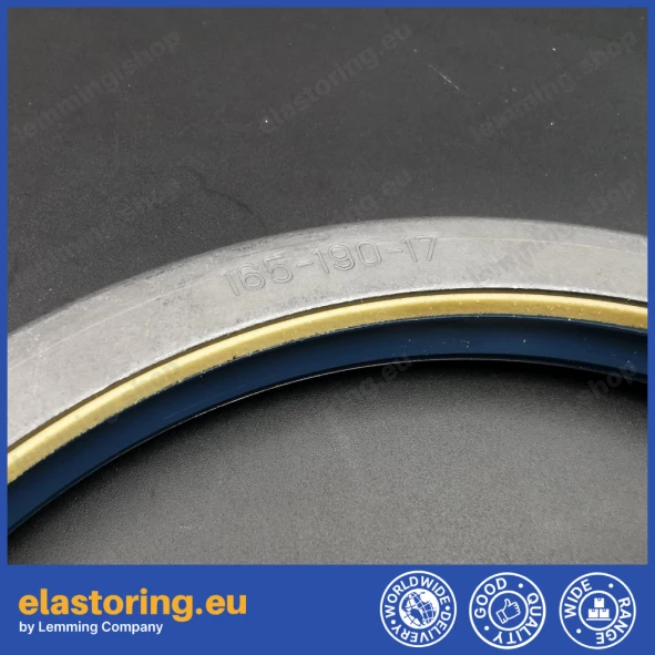 Wheel hub oil seal 165x190x17 COMBI NBR Wheel hub oil seal 165x190x17 COMBI NBR