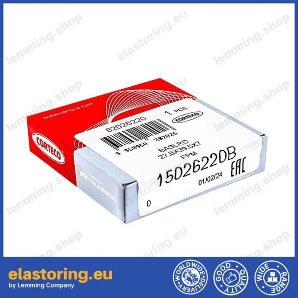 Oil seal 27,5x39,5x7 BAVISLRD FPM