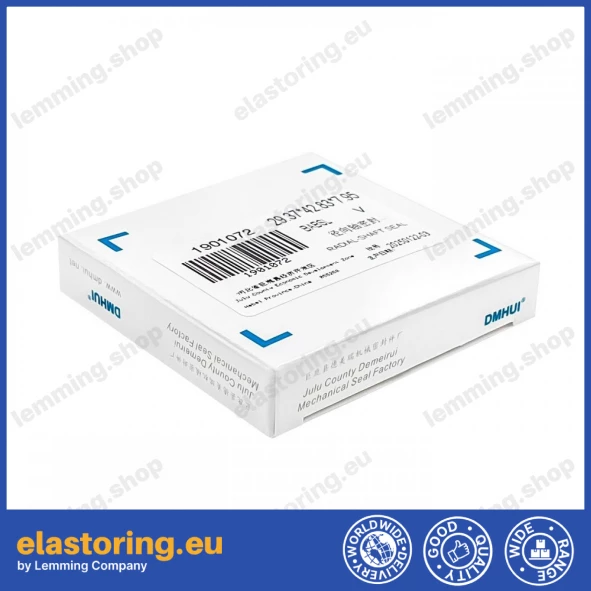 Oil seal 29,37x42,83x7,95 BABSL FPM