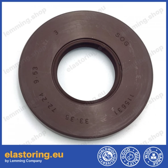 Pressure oil seal 33,35x72,24x9,53 BABSL FPM Pressure oil seal 33,35x72,24x9,53 BABSL FPM
