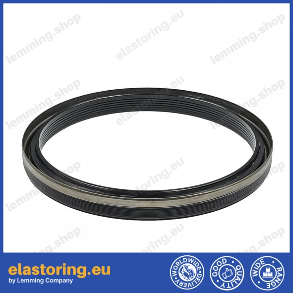 Wheel hub oil seal RWDR 165x190x16/17 NBR