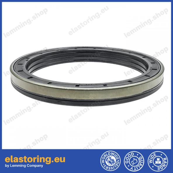 Wheel hub oil seal 127x160x15,5/17 KASSETTE NBR