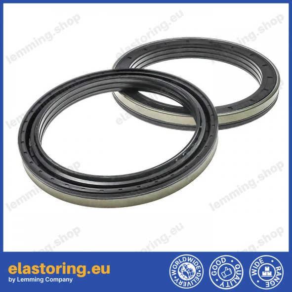 Wheel hub oil seal 127x160x15,5/17 KASSETTE NBR