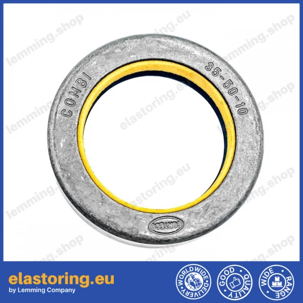 Wheel hub oil seal 35x50x10 COMBI NBR Wheel hub oil seal 35x50x10 COMBI NBR