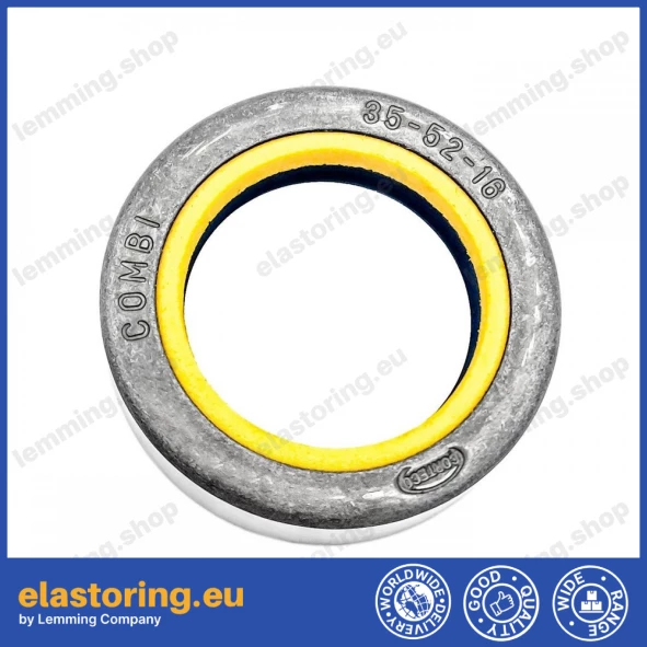 Wheel hub oil seal 35x52x16 COMBI NBR Wheel hub oil seal 35x52x16 COMBI NBR