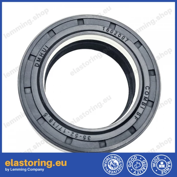 Wheel hub oil seal 35x52x17/18,5 COMBI SF