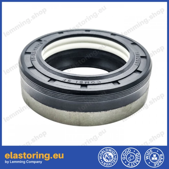 Wheel hub oil seal 35x52x17/18,5 COMBI SF