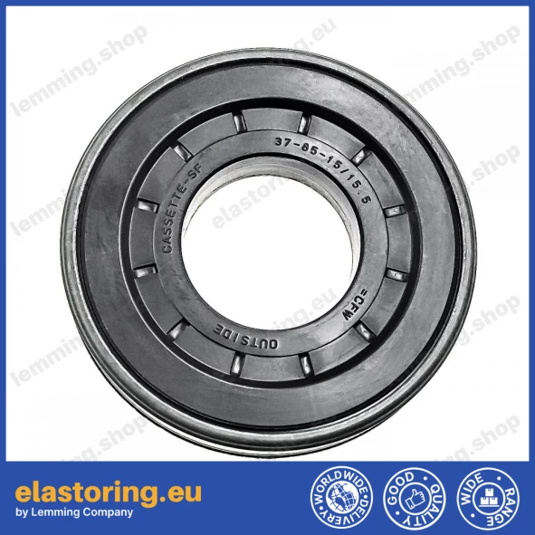 Wheel hub oil seal 37x85x15/15,5 KASSETTE SF FPM