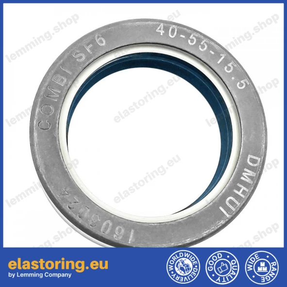Wheel hub oil seal 40x55x15,5 COMBI SF6