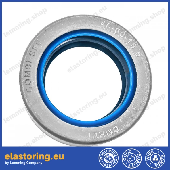 Wheel hub oil seal 40x60x18,5 COMBI SF6 Wheel hub oil seal 40x60x18,5 COMBI SF6