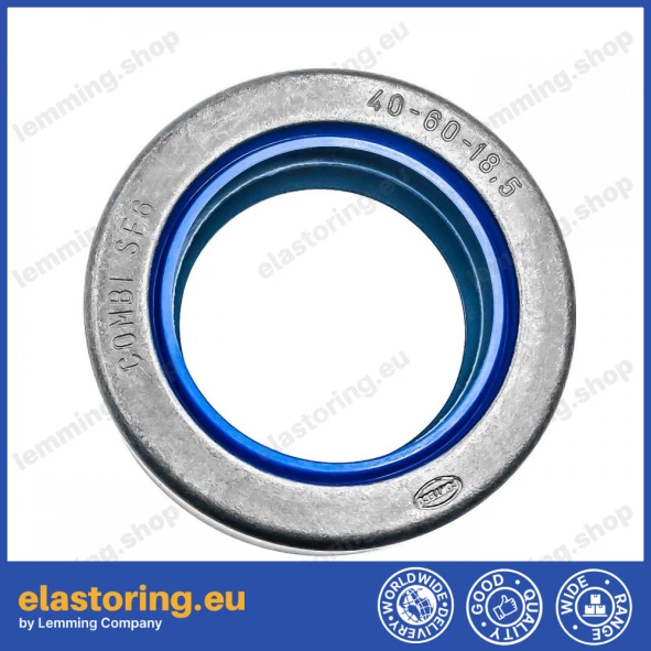 Wheel hub oil seal 40x60x18,5 COMBI SF6 NBR Wheel hub oil seal 40x60x18,5 COMBI SF6 NBR