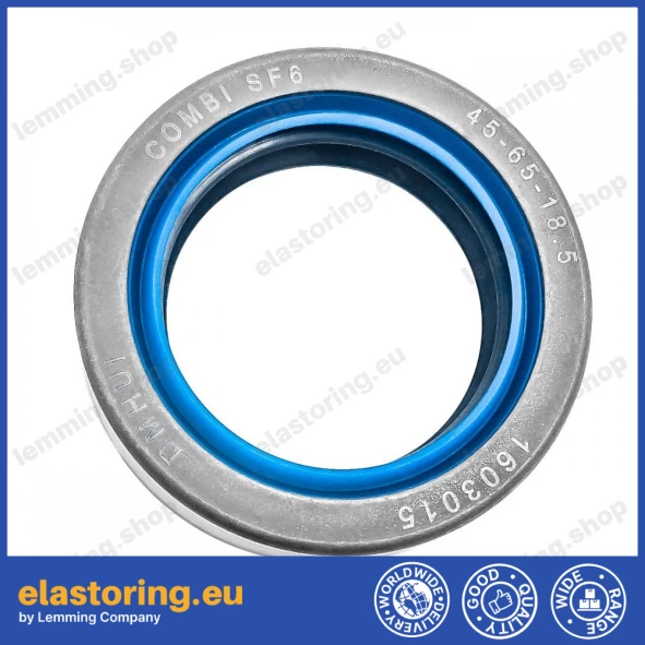 Wheel hub oil seal 45x65x18,5 COMBI SF6 Wheel hub oil seal 45x65x18,5 COMBI SF6