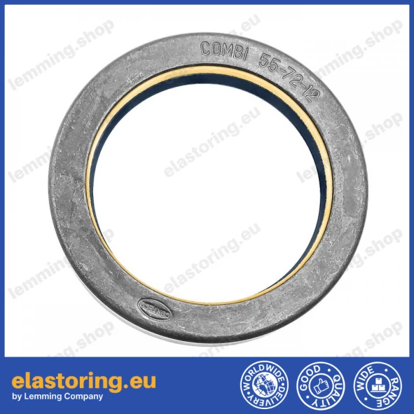 Wheel hub oil seal 55x72x12 COMBI NBR Wheel hub oil seal 55x72x12 COMBI NBR