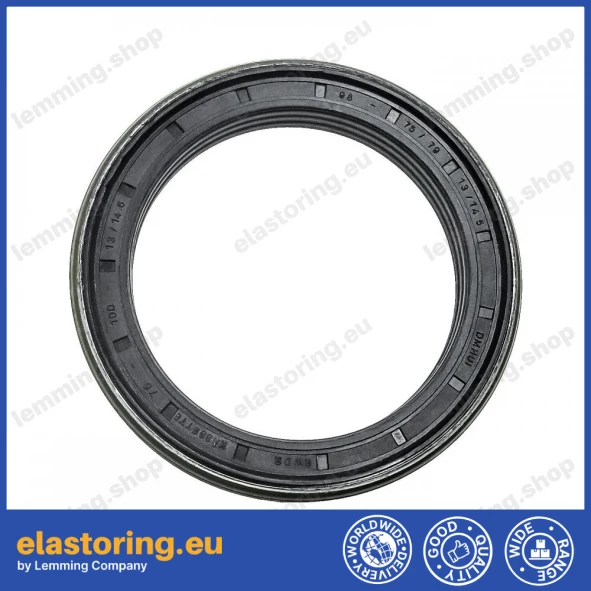 Wheel hub oil seal 75x100x13/14,5 RWDR KASSETTE Wheel hub oil seal 75x100x13/14,5 RWDR KASSETTE