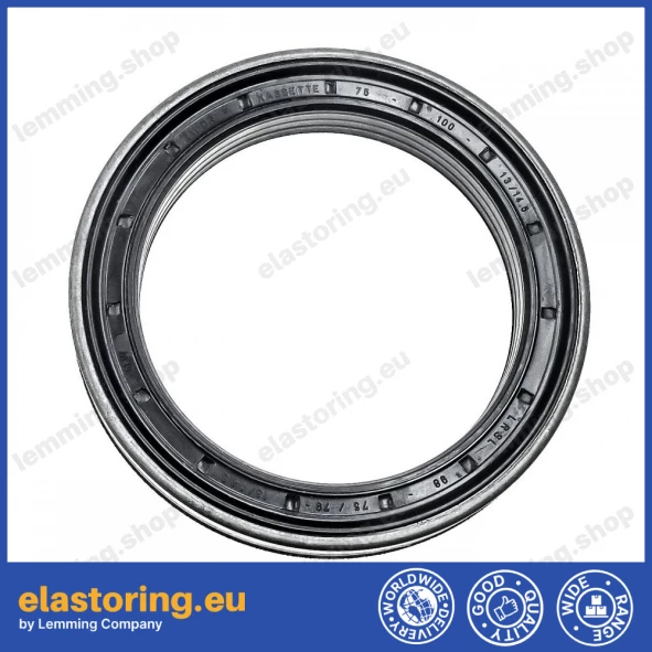 Wheel hub oil seal 75x100x13/14,5 RWDR-KASSETTE FPM Wheel hub oil seal 75x100x13/14,5 RWDR-KASSETTE FPM